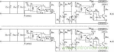 輸出監測、切換電路原理圖