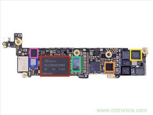 土豪金iPhone 5S拆解:內部結構升級,維修難度增加