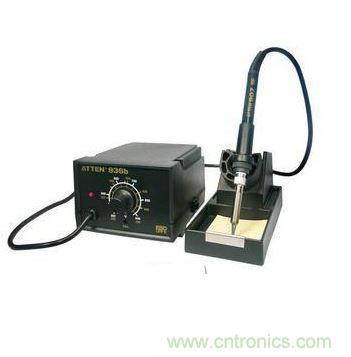 【導(dǎo)讀】電烙鐵作為電子工程師最常用的焊接工具,用好電烙鐵將會為我們的工作節(jié)省不少的時(shí)間。本文將通過準(zhǔn)備工作、焊前處理、焊接技術(shù)對電烙鐵的使用進(jìn)行詳細(xì)說明,當(dāng)然還有非常關(guān)鍵的焊接技巧。 一、準(zhǔn)備工作 1.新烙鐵使用前,應(yīng)用細(xì)砂紙將烙鐵頭打光亮,通電燒熱,蘸上松香后用烙鐵頭刃面接觸焊錫絲,使烙鐵頭上均勻地鍍上一層錫。這樣做,可以便于焊接和防止烙鐵頭表面氧化。舊的烙鐵頭如嚴(yán)重氧化而發(fā)黑,可用鋼挫挫去表層氧化物,使其露出金屬光澤后,重新鍍錫,才能使用。 1 電烙鐵要用220V交流電源,使用時(shí)要特別注意安全。應(yīng)認(rèn)真做到以下幾點(diǎn): 電烙鐵插頭最好使用三極插頭。要使外殼妥善接地。 使用前,應(yīng)認(rèn)真檢查電源插頭、電源線有無損壞。并檢查烙鐵頭是否松動。 電烙鐵使用中,不能用力敲擊。要防止跌落。烙鐵頭上焊錫過多時(shí),可用布擦掉。不可亂甩,以防燙傷他人。 焊接過程中,烙鐵不能到處亂放。不焊時(shí),應(yīng)放在烙鐵架上。注意電源線不可搭在烙鐵頭上,以防燙壞絕緣層而發(fā)生事故。 使用結(jié)束后,應(yīng)及時(shí)切斷電源,拔下電源插頭。冷卻后,再將電烙鐵收回工具箱。 2、焊錫和助焊劑 焊接時(shí),還需要焊錫和助焊劑。 (1)焊錫:焊接電子元件,一般采用有松香芯的焊錫絲。這種焊錫絲,熔點(diǎn)較低,而且內(nèi)含松香助焊劑,使用極為方便。 (2)助焊劑:常用的助焊劑是松香或松香水(將松香溶于酒精中)。使用助焊劑,可以幫助清除金屬表面的氧化物,利于焊接,又可保護(hù)烙鐵頭。焊接較大元件或?qū)Ь€時(shí),也可采用焊錫膏。但它有一定腐蝕性,焊接后應(yīng)及時(shí)清除殘留物。 3、輔助工具 為了方便焊接操作常采用尖嘴鉗、偏口鉗、鑷子和小刀等做為輔助工具。應(yīng)學(xué)會正確使用這些工具。 尖嘴鉗 偏口鉗 鑷子 小刀 二、焊前處理 焊接前,應(yīng)對元件引腳或電路板的焊接部位進(jìn)行焊前處理。 1、清除焊接部位的氧化層 可用斷鋸條制成小刀。刮去金屬引線表面的氧化層,使引腳露出金屬光澤。 印刷電路板可用細(xì)紗紙將銅箔打光后,涂上一層松香酒精溶液。 2、元件鍍錫 在刮凈的引線上鍍錫。可將引線蘸一下松香酒精溶液后,將帶錫的熱烙鐵頭壓在引線上,并轉(zhuǎn)動引線。即可使引線均勻地鍍上一層很薄的錫層。導(dǎo)線焊接前,應(yīng)將絕緣外皮剝?nèi)ィ俳?jīng)過上面兩項(xiàng)處理,才能正式焊接。若是多股金屬絲的導(dǎo)線,打光后應(yīng)先擰在一起,然后再鍍錫。 刮去氧化層 均勻鍍上一層錫 三、焊接技術(shù) 做好焊前處理之后,就可正式進(jìn)行焊接。 1、焊接方法。 焊接 檢查 剪短 (1)右手持電烙鐵。左手用尖嘴鉗或鑷子夾持元件或?qū)Ь€。焊接前,電烙鐵要充分預(yù)熱。烙鐵頭刃面上要吃錫,即帶上一定量焊錫。 (2)將烙鐵頭刃面緊貼在焊點(diǎn)處。電烙鐵與水平面大約成60℃角。以便于熔化的錫從烙鐵頭上流到焊點(diǎn)上。烙鐵頭在焊點(diǎn)處停留的時(shí)間控制在2~3秒鐘。 (3)抬開烙鐵頭。左手仍持元件不動。待焊點(diǎn)處的錫冷卻凝固后,才可松開左手。 (4)用鑷子轉(zhuǎn)動引線,確認(rèn)不松動,然后可用偏口鉗剪去多余的引線。 2、焊接質(zhì)量 焊接時(shí),要保證每個(gè)焊點(diǎn)焊接牢固、接觸良好。要保證焊接質(zhì)量。 良好的焊點(diǎn)應(yīng)是錫點(diǎn)光亮,圓滑而無毛刺,錫量適中。錫和被焊物融合牢固。不應(yīng)有虛焊和假焊。 虛焊是焊點(diǎn)處只有少量錫焊住,造成接觸不良,時(shí)通時(shí)斷。假焊是指表面上好像焊住了,但實(shí)際上并沒有焊上,有時(shí)用手一拔,引線就可以從焊點(diǎn)中拔出。這兩種情況將給電子制作的調(diào)試和檢修帶來極大的困難。只有經(jīng)過大量的、認(rèn)真的焊接實(shí)踐,才能避免這兩種情況。 焊接電路板時(shí),一定要控制好時(shí)間。太長,電路板將被燒焦,或造成銅箔脫落。從電路板上拆卸元件時(shí),可將電烙鐵頭貼在焊點(diǎn)上,待焊點(diǎn)上的錫熔化后,將元件拔出。 焊接時(shí)候助焊劑(松香和焊油)是關(guān)鍵,新鮮的松香和無腐蝕性的焊油可以幫助你很好的完成焊接,而且可以讓表面光潔漂亮,使用的時(shí)候可以多用點(diǎn)助焊劑 焊接技巧也是關(guān)鍵 在維修制作過程中,焊接工作是必不可少的。它不但要求將元件固定在電路板上,而且要求焊點(diǎn)必須牢固、圓滑,所以焊接技術(shù)的好壞直接影響到電子制作的成功與否,因此焊接技術(shù)是每一個(gè)電子制作愛好者必須掌握的基本功,現(xiàn)在將焊接的要點(diǎn)介紹一下: 1. 電烙鐵的選擇 電烙鐵的功率應(yīng)由焊接點(diǎn)的大小決定,焊點(diǎn)的面積大,焊點(diǎn)的散熱速度也快,所以選用的電烙鐵功率也應(yīng)該大些。一般電烙鐵的功率有20W 25W 30W 35W 50W 等等。選用30W左右的功率比較合適。 電烙鐵經(jīng)過長時(shí)間使用后,烙鐵頭部會生成一層氧化物,這時(shí)它就不容易吃錫,這時(shí)可以用銼刀銼掉氧化層,將烙鐵通電后等烙鐵頭部微熱時(shí)插入松香,涂上焊錫即可繼續(xù)使用,新買來的電烙鐵也必須先上錫然后才能使用。 2. 焊錫和助焊劑 選用低熔點(diǎn)的焊錫絲和沒有腐蝕性的助焊劑,比如松香,不宜采用工業(yè)焊錫和有腐蝕性的酸性焊油,最好采用含有松香的焊錫絲,使用起來非常方便。 3. 焊接方法 元件必須清潔和鍍錫,電子元件在保存中,由于空氣氧化的作用,元件引腳上附有一層氧化膜,同時(shí)還有其它污垢,焊接前可用小刀刮掉氧化膜,并且立即涂上一層焊錫(俗稱搪錫),然后再進(jìn)行焊接。經(jīng)過上述處理后元件容易焊牢,不容易出現(xiàn)虛焊現(xiàn)象。 焊接的溫度和焊接的時(shí)間 焊接時(shí)應(yīng)使電烙鐵的溫度高于焊錫的溫度,但也不能太高,以烙鐵頭接觸松香剛剛冒煙為好。焊接時(shí)間太短,焊點(diǎn)的溫度過低,焊點(diǎn)融化不充分,焊點(diǎn)粗糙容易造成虛焊,反之焊接時(shí)間過長,焊錫容易流淌,并且容易使元件過熱損壞元件。 焊接點(diǎn)的上錫數(shù)量 焊接點(diǎn)上的焊錫數(shù)量不能太少,太少了焊接不牢,機(jī)械強(qiáng)度也太差。而太多容易造成外觀一大堆而內(nèi)部未接通。焊錫應(yīng)該剛好將焊接點(diǎn)上的元件引腳全部浸沒,輪廓隱約可見為好。 注意烙鐵和焊接點(diǎn)的位置 初學(xué)者在焊接時(shí),一般將電烙鐵在焊接處來回移動或者用力擠壓,這種方法是錯(cuò)誤的。正確的方法是用電烙鐵的搪錫面去接觸焊接點(diǎn),這樣傳熱面積大,焊接速度快。 4.焊接后的檢查 焊接結(jié)束后必須檢查有無漏焊、虛焊以及由于焊錫流淌造成的元件短路。虛焊較難發(fā)現(xiàn),可用鑷子夾住元件引腳輕輕拉動,如發(fā)現(xiàn)搖動應(yīng)立即補(bǔ)焊 電烙鐵的基本使用方法之二: 電烙鐵是電子焊接中最常用的工具,作用是將電能轉(zhuǎn)換成熱能對焊接點(diǎn)部位進(jìn)行加熱焊接,其是否成功很大一部分是看對它的操控怎么樣了,因此某種角度上來說電烙鐵的使用依靠的是一種手法感覺。 一般來說,電烙鐵的功率越大,熱量越大,烙鐵頭的溫度也就越高。一般的晶體管、集成電路電子元器件焊接選用20W的內(nèi)熱式電烙鐵足夠了,功率過大容易燒壞元件,因?yàn)槎O管、三極管結(jié)點(diǎn)溫度超過 200℃就會燒壞。但以搭棚焊為主的膽機(jī)制作中,電烙鐵功率要大些,可在35W-45W中選擇,甚至可以更大。 值得注意的是,線路焊接時(shí),時(shí)間不能太長也不能太短,時(shí)間過長也容易損壞,而時(shí)間太短焊錫則不能充分融化,造成焊點(diǎn)不光滑不牢固,還可能產(chǎn)生虛焊,一般來說最恰當(dāng)?shù)臅r(shí)間必須在1.5s~4s內(nèi)完成。 焊錫是一種易熔金屬,最常用的一般是焊錫絲。焊錫的作用是使元件引腳與印刷電路板的連接點(diǎn)連接在一起,焊錫的選擇對焊接質(zhì)量有很大的影響。現(xiàn)在最常用的一般是含松香焊錫絲,但細(xì)分起來也頗有講究,其中真正不摻水份的含銀焊錫絲當(dāng)然是上等品了。 另外值得一提的是吸錫器,其對于新手來說十分實(shí)用,初次使用電烙鐵總是容易將焊錫弄得到處都是,吸錫器則可以幫你把電路板上多余的焊錫處理掉。另外,吸錫器在拆除多腳集成電路器件時(shí)十分奏效有用,它能將焊點(diǎn)全部吸掉,而對于能熟練使用烙鐵的人來說就完全沒有必要了,用烙鐵完全可以代替其功能,將焊點(diǎn)熔掉就可以很容易的將元件取出。 焊接前,應(yīng)對元件引腳或電路板的焊接部位進(jìn)行焊前處理。 清除焊接部位的氧化層----可用斷鋸條制成小刀,刮去金屬引線表面的氧化層,使引腳露出金屬光澤。印刷電路板可用細(xì)紗紙將銅箔打光后,涂上一層松香酒精溶液。 元件鍍錫----在刮凈的引線上鍍錫。可將引線蘸一下松香酒精溶液后,將帶錫的熱烙鐵頭壓在引線上,并轉(zhuǎn)動引線。即可使引線均勻地鍍上一層很薄的錫層。導(dǎo)線焊接前,應(yīng)將絕緣外皮剝?nèi)ィ俳?jīng)過上面兩項(xiàng)處理,才能正式焊接。若是多股金屬絲的導(dǎo)線,打光后應(yīng)先擰在一起,然后再鍍錫。 做好焊前處理之后,就可正式進(jìn)行焊接∶ (1)右手持電烙鐵。左手用尖嘴鉗或鑷子夾持元件或?qū)Ь€。焊接前,電烙鐵要充分預(yù)熱。烙鐵頭刃面上要吃錫,即帶上一定量焊錫。 (2)將烙鐵頭刃面緊貼在焊點(diǎn)處。電烙鐵與水平面大約成60℃角。以便于熔化的錫從烙鐵頭上流到焊點(diǎn)上。烙鐵頭在焊點(diǎn)處停留的時(shí)間控制在2~3秒鐘。 (3)抬開烙鐵頭。左手仍持元件不動。待焊點(diǎn)處的錫冷卻凝固后,才可松開左手。 (4)用鑷子轉(zhuǎn)動引線,確認(rèn)不松動,然后可用偏口鉗剪去多余的引線。 焊接質(zhì)量-----焊接時(shí),要保證每個(gè)焊點(diǎn)焊接牢固、接觸良好。要保證焊接質(zhì)量,其典型特征是錫點(diǎn)光亮,圓滑而無毛刺,錫量適中。錫和被焊物融合牢固,不應(yīng)有虛焊和假焊。 虛焊是焊點(diǎn)處只有少量錫焊住,造成接觸不良,時(shí)通時(shí)斷。假焊是指表面上好像焊住了,但實(shí)際上并沒有焊上,有時(shí)用手一拔,引線就可以從焊點(diǎn)中拔出。 焊接電路板時(shí),一定要控制好時(shí)間。太長,電路板將被燒焦,或造成銅箔脫落。從電路板上拆卸元件時(shí),可將電烙鐵頭貼在焊點(diǎn)上,待焊點(diǎn)上的錫熔化后,將元件拔出。 如何拆換元件------其實(shí)拆換元件再簡單不過了,用吸焊器很容易就能完成,將元件管腳上的焊錫全部吸掉,這里告訴大家一個(gè)小訣竅,現(xiàn)在的電路板大多做工精細(xì),焊錫使用很少,很難熔掉,那么我們可以加點(diǎn)焊錫在管腳上再去利用吸焊器就容易多了。 另一個(gè)方法就是前面提到的,直接使用電烙鐵熔掉焊錫,但這樣就存在不小的危險(xiǎn)性,既要小心焊點(diǎn)沒完全被熔掉,又怕接觸的太久燒壞元件。常用的方法是在加溫的時(shí)候就用鑷子夾住元件外拉,當(dāng)溫度達(dá)到時(shí),元件就會被拉出,但切記不要太用力了,否則管腳斷在焊錫中就麻煩了。 當(dāng)然,為保險(xiǎn)起見,兩種方法結(jié)合起來使用是再好不過了,因?yàn)橛袝r(shí)由于元件插孔太小,吸焊很難被吸干凈,此時(shí)撤走吸焊器就會粘住,故可以用電烙鐵加熱取掉。 焊接其實(shí)并沒那么可怕,或許對新手來說,初試比較難以掌握,然而練得多也就自然熟練了。總之,對于喜愛動手的發(fā)燒友來說,只要你多多實(shí)踐那么掌握其中的竅門是早晚的事。